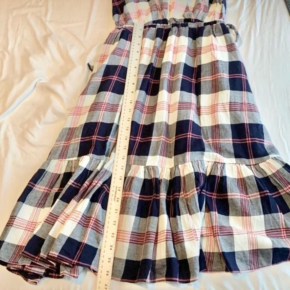 Anthropologie Plaid Isabella Sinclair Midi Dress Small Preppy Rodeo Festival - Picture 8 of 12